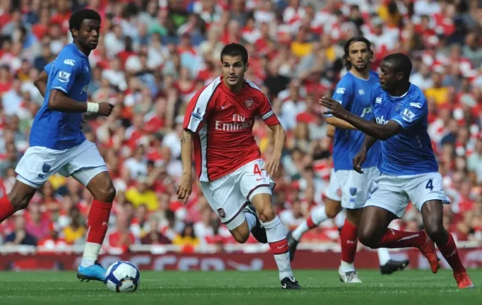 Framed Print : Cesc Fabregas Leads Arsenal to 4:1 Victory over Portsmouth, Emirates Stadium, 2009 Framed Print : Cesc Fabregas Leads Arsenal to 4:1 Victory over Portsmouth, Emirates Stadium, 2009