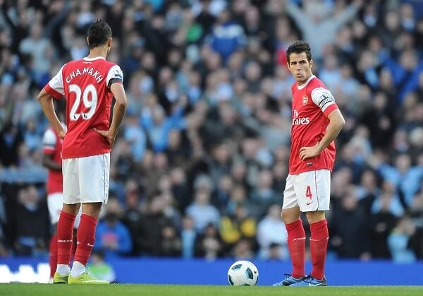 Cesc Fabregas and Marouane Chamakh (Arsenal). Manchester City 0: 3 Arsenal