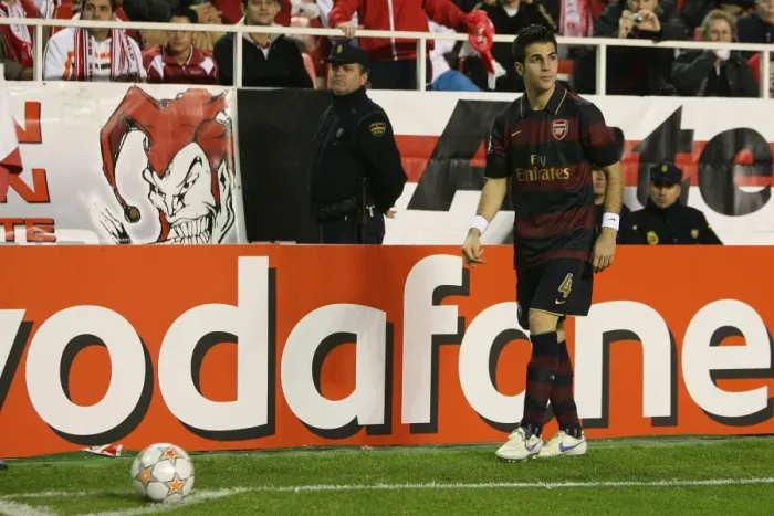 Framed Print : Cesc Fabregas: Masterminding Arsenal's UEFA Champions League Victory in Seville, 2007 Framed Print : Cesc Fabregas: Masterminding Arsenal's UEFA Champions League Victory in Seville, 2007