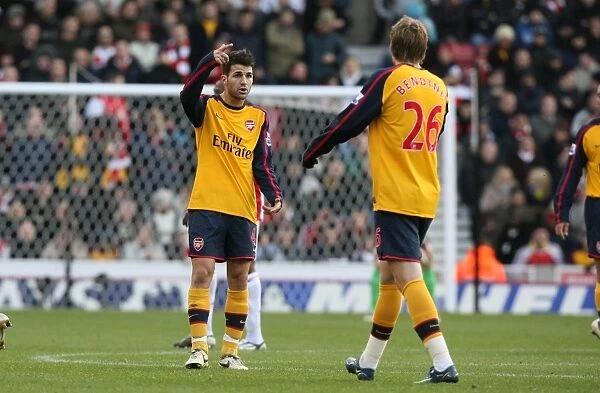 Cesc Fabregas and Nicklas Bendtner (Arsenal)