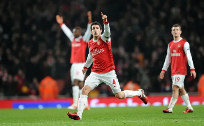 Framed Print : Cesc Fabregas: Reliving the Controversial Everton Goal at Emirates Stadium