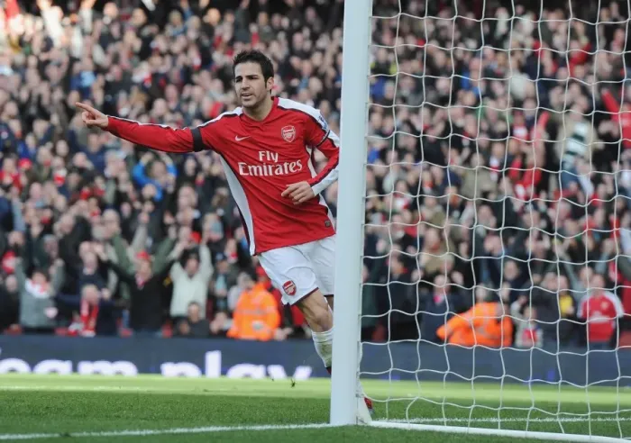 Framed Print : Cesc Fabregas Scores First Arsenal Goal Against Burnley in 2010 Framed Print : Cesc Fabregas Scores First Arsenal Goal Against Burnley in 2010