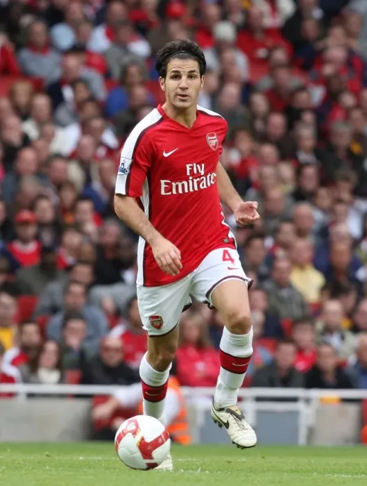 Framed Print : Cesc Fabregas Triumph: Arsenal's 3-1 Victory over Everton (18 / 10 / 08)