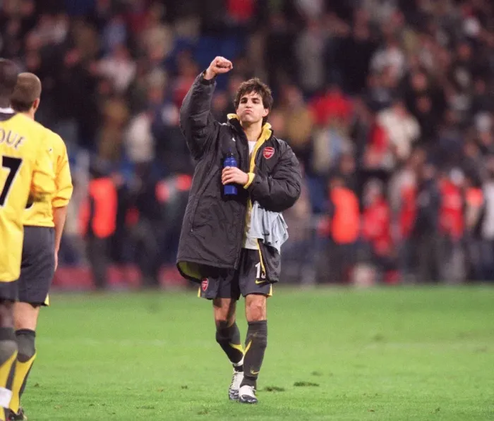 Framed Print : Cesc Fabregas Triumph: Arsenal's Historic 1-0 Win Over Real Madrid in the Champions League Framed Print : Cesc Fabregas Triumph: Arsenal's Historic 1-0 Win Over Real Madrid in the Champions League