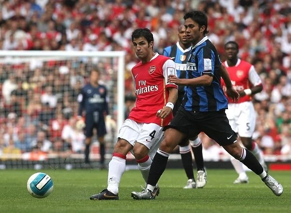 Cesc Fabregas vs. Luis Jimenez: Arsenal's Edge in Emirates Cup Clash, 2007 (2:1 over Inter Milan)