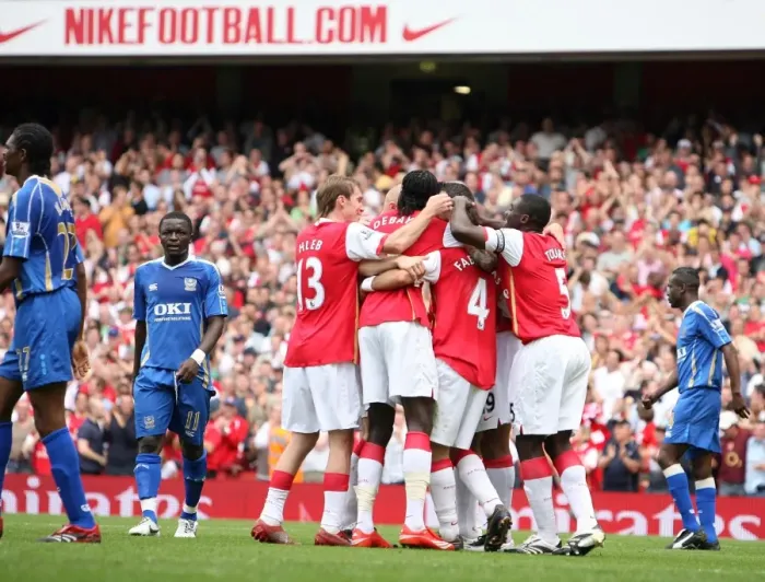 Framed Print : Cesc Fabregas's Brace: Arsenal's Triumph Over Portsmouth (3-1), Emirates Stadium, 2007 Framed Print : Cesc Fabregas's Brace: Arsenal's Triumph Over Portsmouth (3-1), Emirates Stadium, 2007