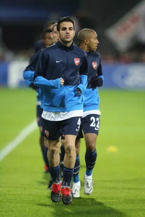 Framed Print : Cesc Fabregas's Brilliant Performance in the 1:1 UEFA Champions League Thriller between Arsenal and AZ Alkmaar at DSB Stadium, 2009