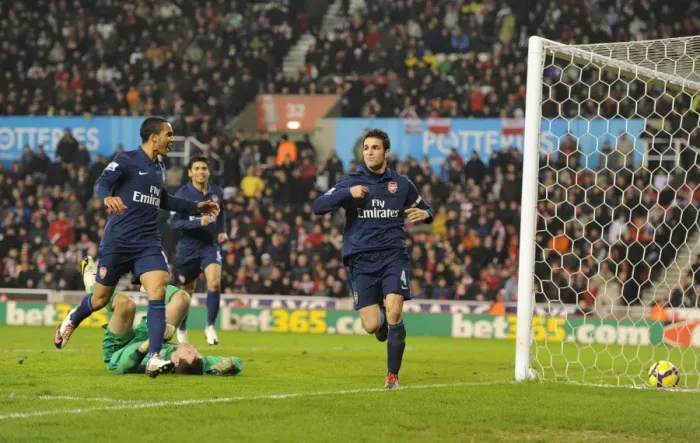 Framed Print : Cesc Fabregas's Brilliant Strike: Arsenal's Triumph over Stoke City (27 / 2 / 2010) Framed Print : Cesc Fabregas's Brilliant Strike: Arsenal's Triumph over Stoke City (27 / 2 / 2010)