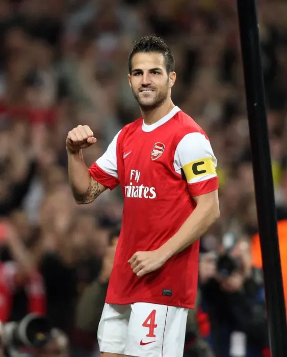 Framed Print : Cesc Fabregas's First Goal: Arsenal Crushes SC Braga 6-0 in Champions League