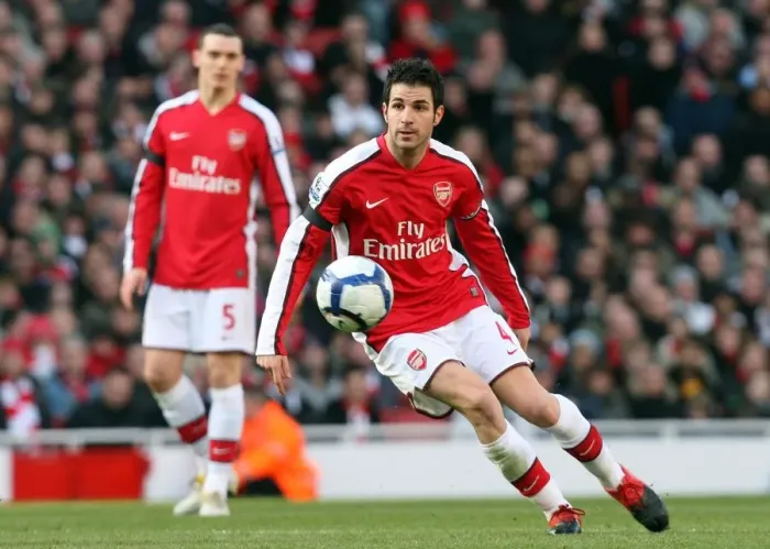 Framed Print : Cesc Fabregas's Leadership: Arsenal's 3-1 Victory Over Burnley in the Barclays Premier League (2010)