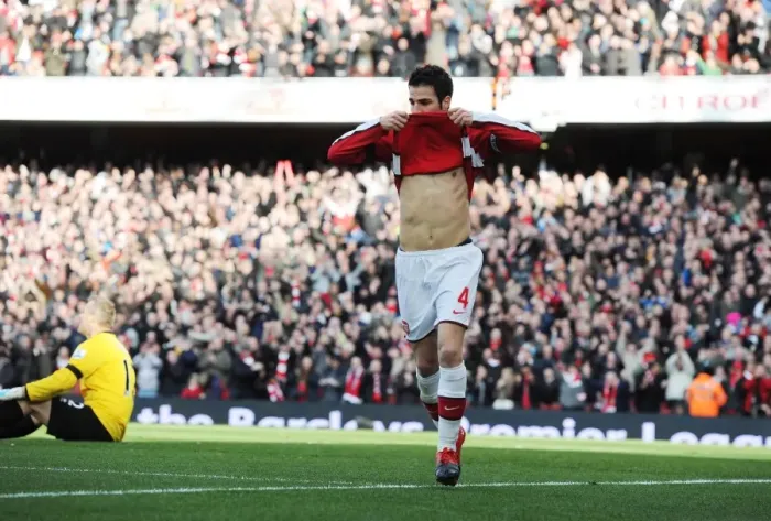 Framed Print : Cesc Fabregas's Thrilling Debut Goal: Arsenal 3-1 Burnley, Premier League Victory Framed Print : Cesc Fabregas's Thrilling Debut Goal: Arsenal 3-1 Burnley, Premier League Victory