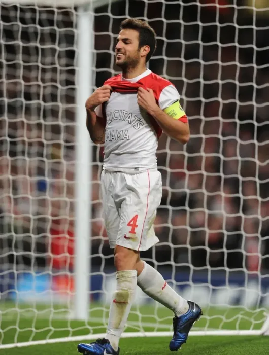 Framed Print : Cesc Fabregas's Triumph: Arsenal's Third Goal vs. Shakhtar Donetsk in the Champions League (5-1)