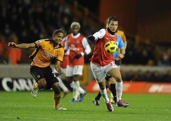 Chamakh and Mancienne Clash: Arsenal's Duo Secures 2-0 Win Over Wolverhampton
