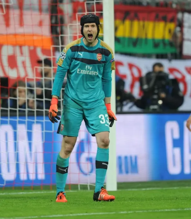 Framed Print : Champions Clash: Petr Cech vs. Bayern Munich in the UCL Showdown (Arsenal vs. Bayern Munich, 2015-16) Framed Print : Champions Clash: Petr Cech vs. Bayern Munich in the UCL Showdown (Arsenal vs. Bayern Munich, 2015-16)