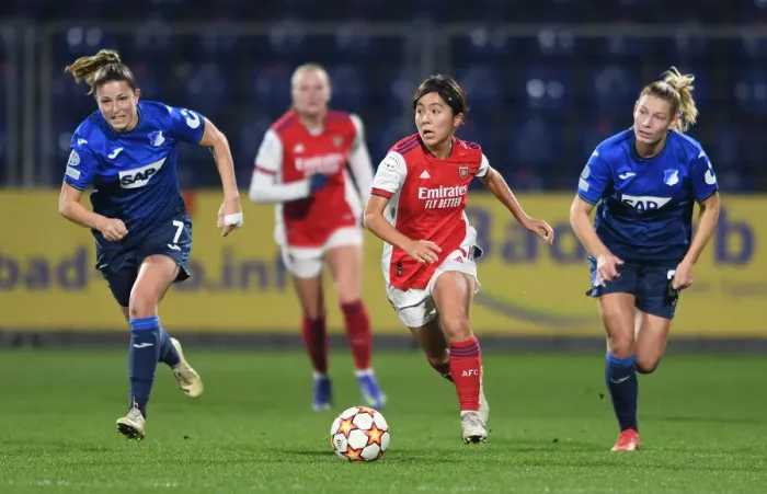 Framed Print : Champions Collide: Arsenal WFC vs. 1899 Hoffenheim - UEFA Women's Champions League Group C Framed Print : Champions Collide: Arsenal WFC vs. 1899 Hoffenheim - UEFA Women's Champions League Group C
