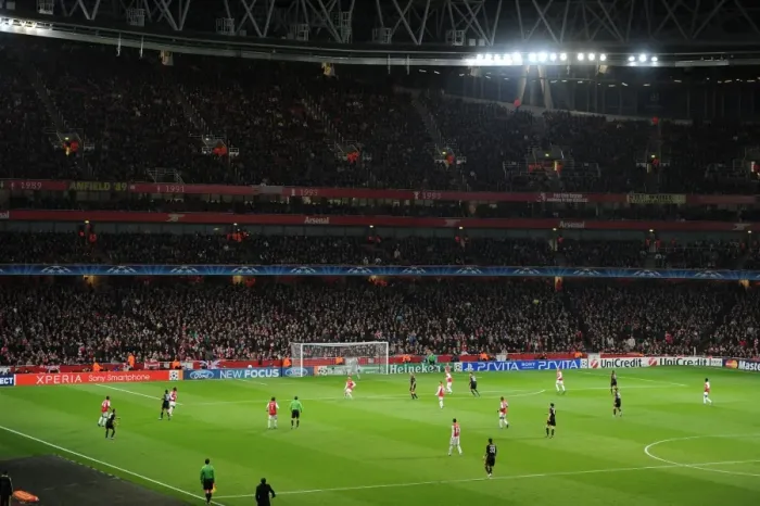 Framed Print : Champions League Clash: Arsenal FC vs AC Milan at Emirates Stadium
