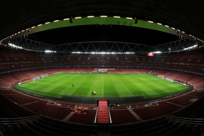 Framed Print : Champions League Clash: Arsenal vs. Borussia Dortmund at Emirates Stadium Framed Print : Champions League Clash: Arsenal vs. Borussia Dortmund at Emirates Stadium