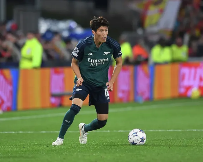 Framed Print : Champions League Group B: Arsenal's Tomiyasu in Action Against RC Lens, France (October 2023) Framed Print : Champions League Group B: Arsenal's Tomiyasu in Action Against RC Lens, France (October 2023)