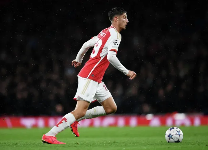 Framed Print : Champions League: Havertz Shines as Arsenal Topple PSV Eindhoven