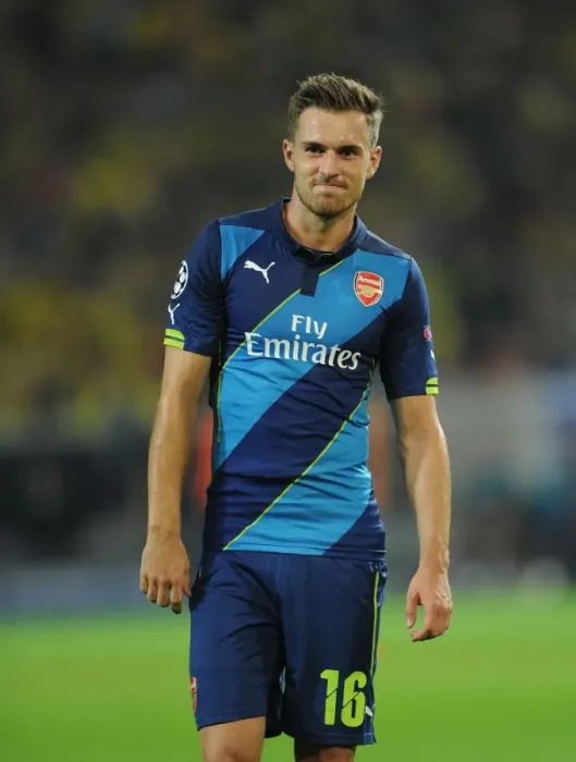 Framed Print : Champions League Showdown: Aaron Ramsey Faces Borussia Dortmund