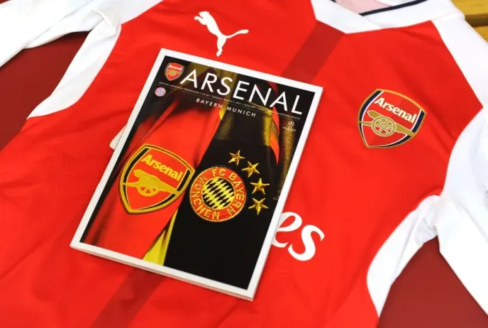 Framed Print : Champions League Showdown: Arsenal Dressing Room Battle - Arsenal FC vs. FC Bayern Munich Framed Print : Champions League Showdown: Arsenal Dressing Room Battle - Arsenal FC vs. FC Bayern Munich