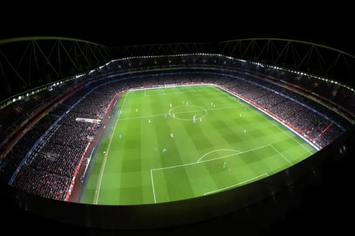Framed Print : Champions League Showdown: Arsenal vs. Barcelona at Emirates Stadium