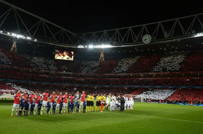 Framed Print : Champions League Showdown: Arsenal vs. Bayern Munich at Emirates Stadium
