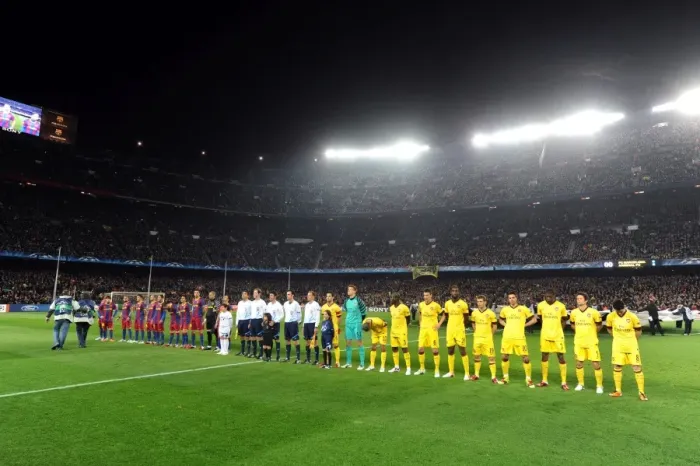 Framed Print : Champions League Showdown: Barcelona vs. Arsenal (3-1 in Favor of Barcelona)