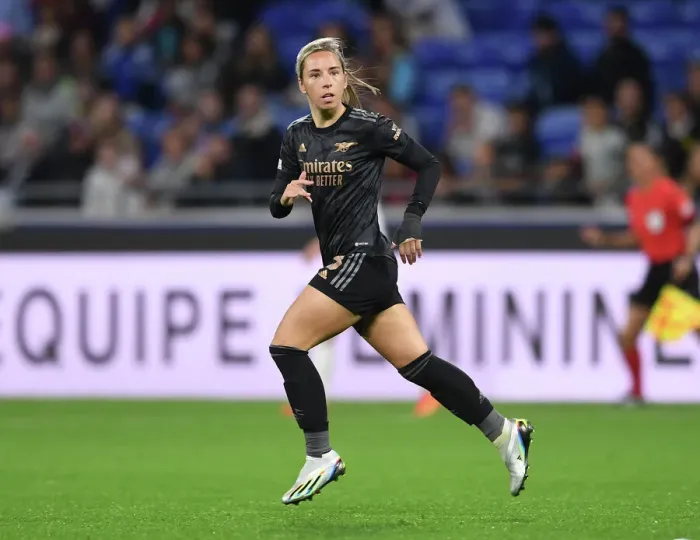 Framed Print : Champions League Showdown: Jordan Nobbs Leads Arsenal Women Against Olympique Lyonnais