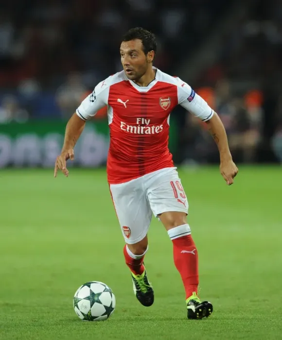 Framed Print : Champions League Showdown: Santi Cazorla vs Paris Saint-Germain
