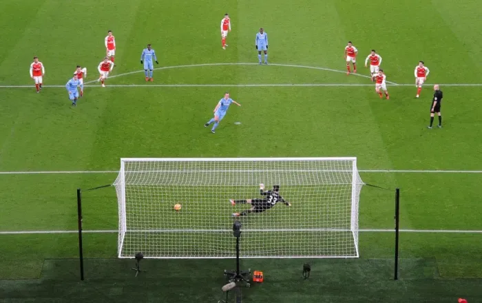 Framed Print : Charlie Adam Scores Against Arsenal: Stoke City Stuns Premier League Giants