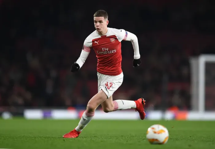 Framed Print : Charlie Gilmour: In Action for Arsenal Against Qarabag (UEFA Europa League, 2018-19) Framed Print : Charlie Gilmour: In Action for Arsenal Against Qarabag (UEFA Europa League, 2018-19)
