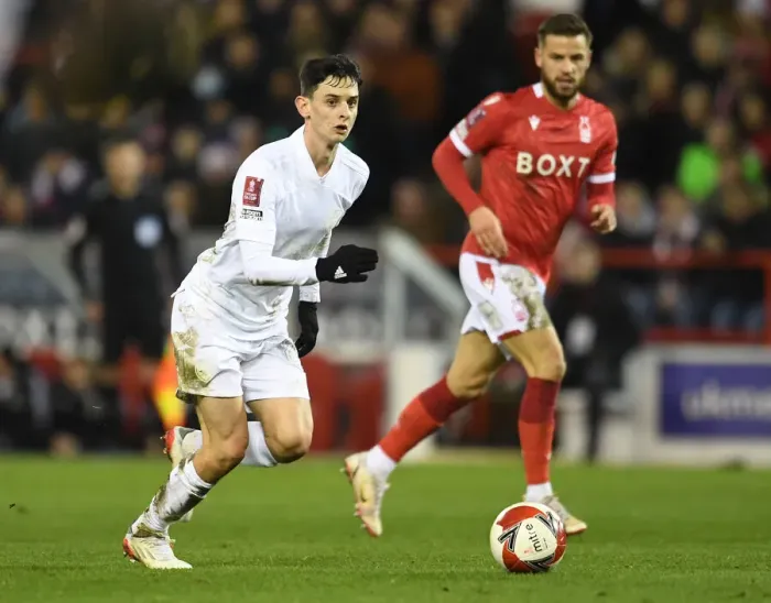 Framed Print : Charlie Patino Shines: Arsenal Advances in FA Cup with Victory Over Nottingham Forest