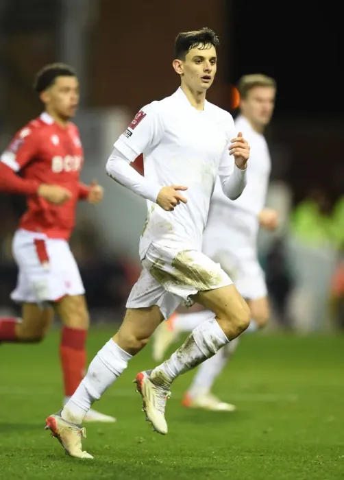 Framed Print : Charlie Patino Shines: Arsenal's FA Cup Battle against Nottingham Forest (2021-22) Framed Print : Charlie Patino Shines: Arsenal's FA Cup Battle against Nottingham Forest (2021-22)