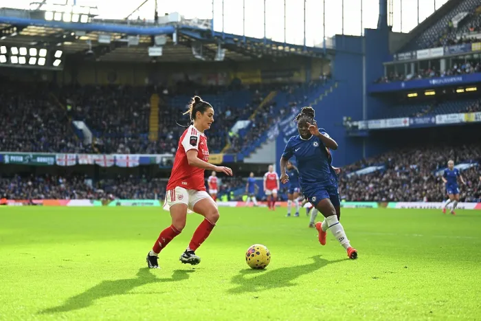 Framed Print : Chelsea FC v Arsenal - Barclays Women's Super League Chelsea FC v Arsenal - Barclays Women's Super League