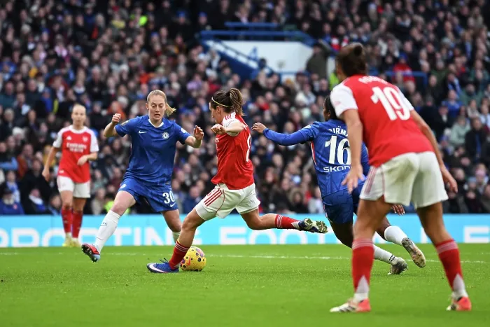 Framed Print : Chelsea FC v Arsenal - Barclays Women's Super League Chelsea FC v Arsenal - Barclays Women's Super League