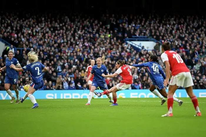 Framed Print : Chelsea FC v Arsenal - Barclays Women's Super League Chelsea FC v Arsenal - Barclays Women's Super League
