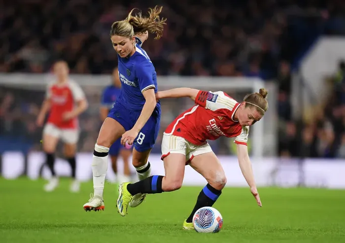 Framed Print : Chelsea FC v Arsenal FC - Barclays Women´s Super League Chelsea FC v Arsenal FC - Barclays Women´s Super League