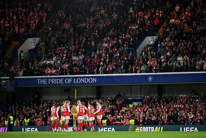Framed Print : Chelsea FC v Arsenal FC - UEFA Women's Champions League 2025 / 26 Quarter-finals Second Leg Framed Print : Chelsea FC v Arsenal FC - UEFA Women's Champions League 2025 / 26 Quarter-finals Second Leg