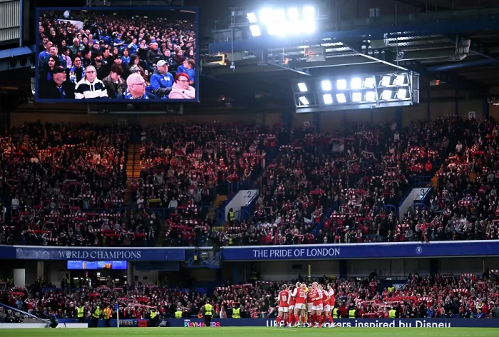 Framed Print : Chelsea FC v Arsenal FC - UEFA Women's Champions League 2025 / 26 Quarter-finals Second Leg Framed Print : Chelsea FC v Arsenal FC - UEFA Women's Champions League 2025 / 26 Quarter-finals Second Leg