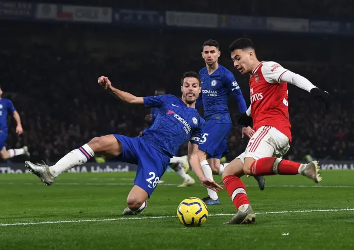 Framed Print : Chelsea vs. Arsenal: Premier League Clash at Stamford Bridge (January 2020)