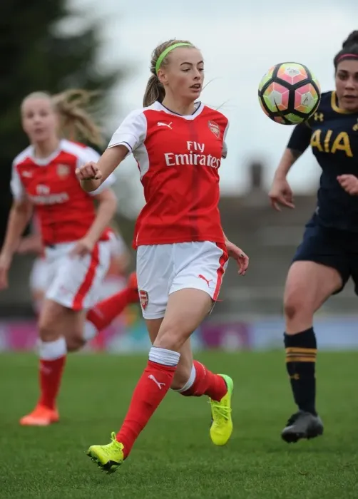 Framed Print : Chloe Kelly in Action: Arsenal Ladies vs. Tottenham Hotspur Ladies - FA Cup 2017