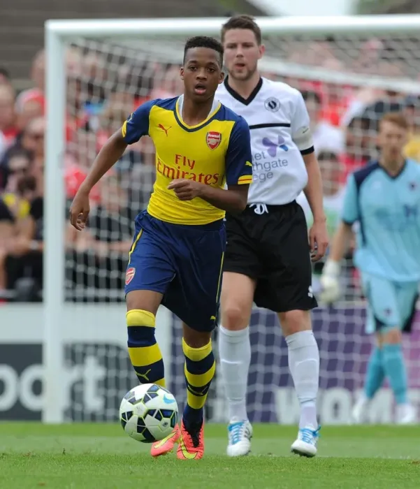 Framed Print : Chris Willock in Action: Arsenal's Exciting Pre-Season Clash at Borehamwood Framed Print : Chris Willock in Action: Arsenal's Exciting Pre-Season Clash at Borehamwood