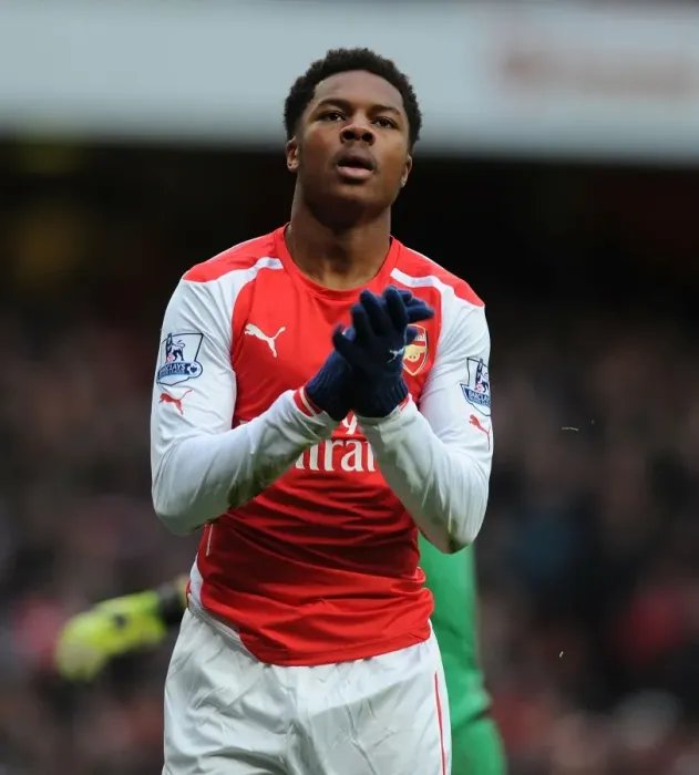 Framed Print : Chuba Akpom in Action: Arsenal vs Aston Villa, Premier League 2014-15 Framed Print : Chuba Akpom in Action: Arsenal vs Aston Villa, Premier League 2014-15