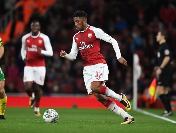 Chuba Akpom in Action: Arsenal vs Norwich City, Carabao Cup 2017-18