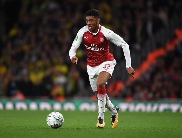 Chuba Akpom: In Action Against Norwich City (Arsenal vs Norwich, Carabao Cup 2017-18)