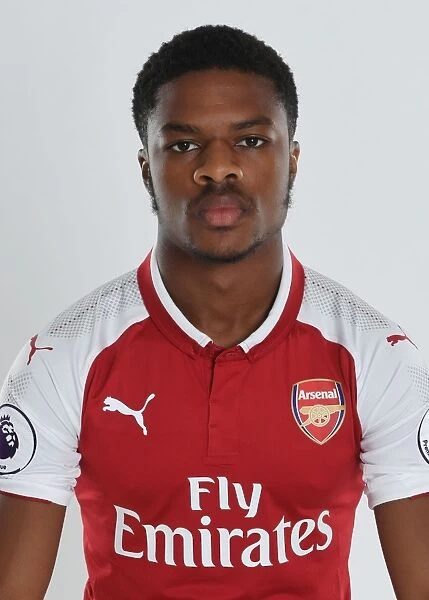 Chuba Akpom at Arsenal 2017-18 Team Photocall