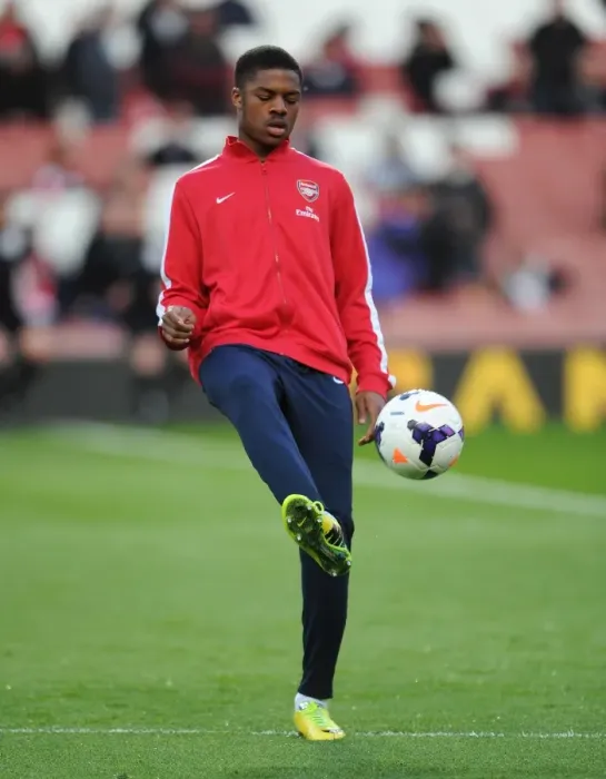 Framed Print : Chuba Akpom (Arsenal). Arsenal 3: 1 West Ham United. Barclays Premier League. Emirates Stadium Framed Print : Chuba Akpom (Arsenal). Arsenal 3: 1 West Ham United. Barclays Premier League. Emirates Stadium