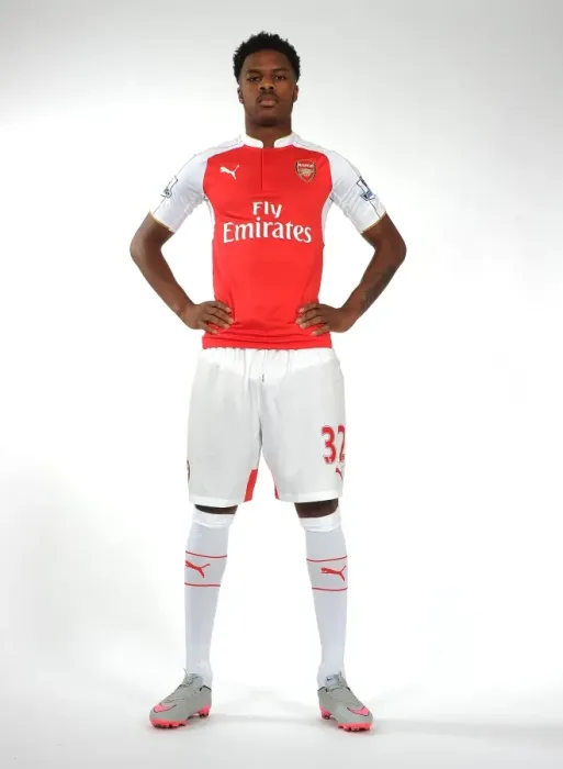 Framed Print : Chuba Akpom: Arsenal First Team Photocall 2015-16