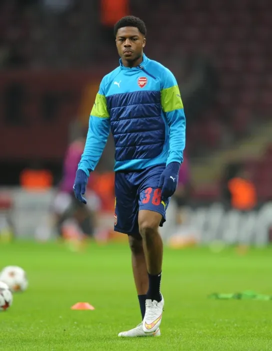 Framed Print : Chuba Akpom (Arsenal). Galatasaray 1: 4 Arsenal. UEFA Champions League. Group D. Ali